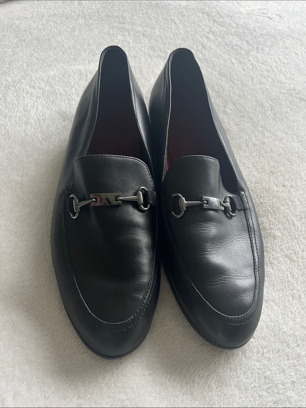 Women’s Munro Black Leather Bit Loafers